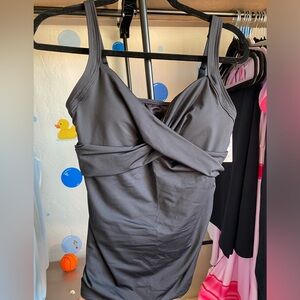 Lands End Lycra Swim Top